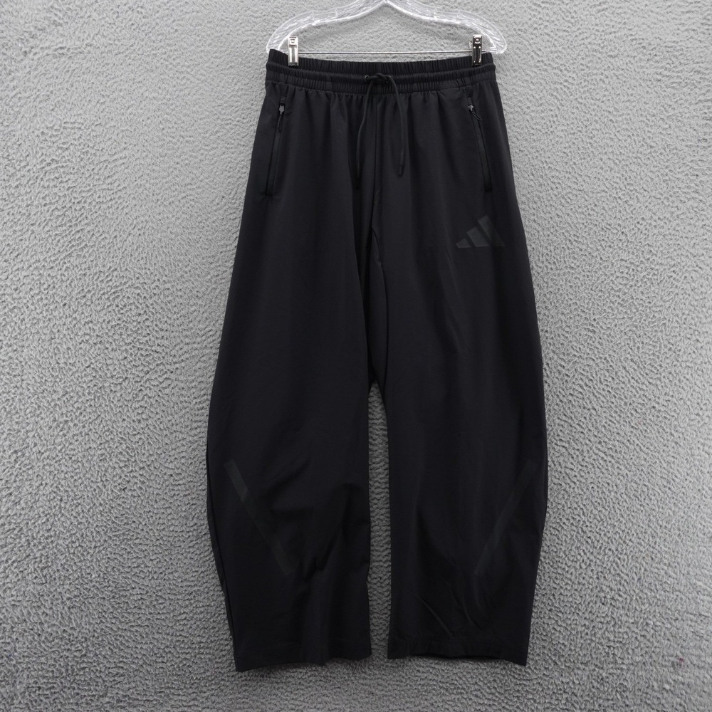 Adidas W ZNE Black Woven Loose Fit Multi Sport Pants Women Medium